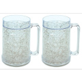 Double Wall Freezer Beer Mug/Double Wall Gel Frosty Freezer Ice Mugs/Ice Cold Beer Mug